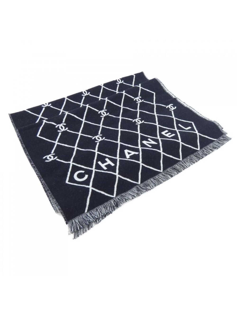 Chanel Stole Scarf Black